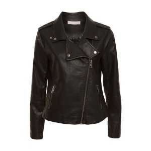 Black PU Biker Jacket A-wear  €55.00